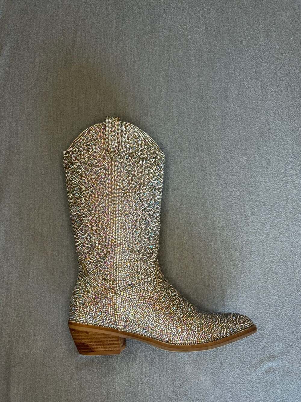 Madden Girl Redford Rhinestone Western Cowboy Boots - Picture 3 of 7